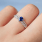 September Sapphire Pear-shaped Birthstone Ring