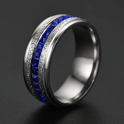 September Sapphire Band Birthstone Ring