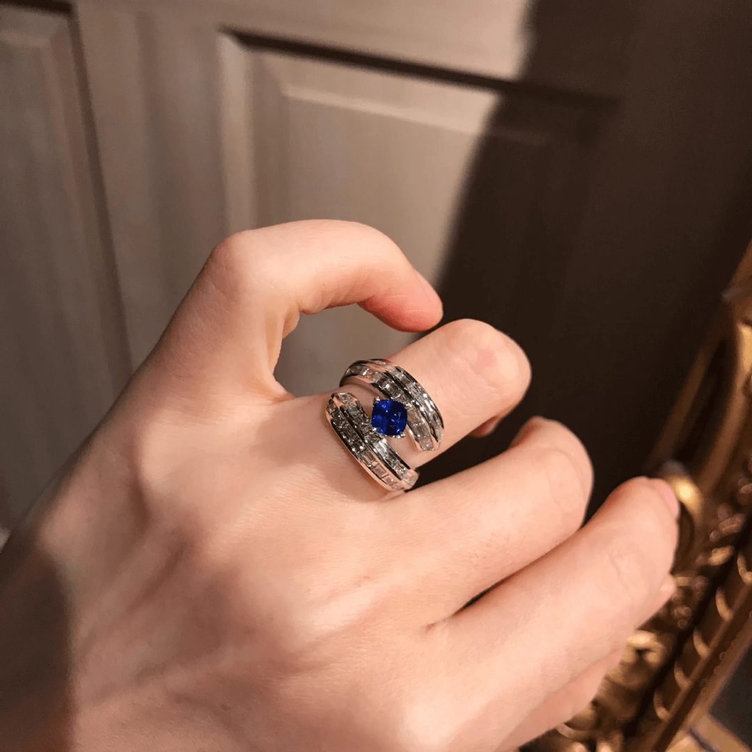 September Sapphire Elegant Birthstone Ring