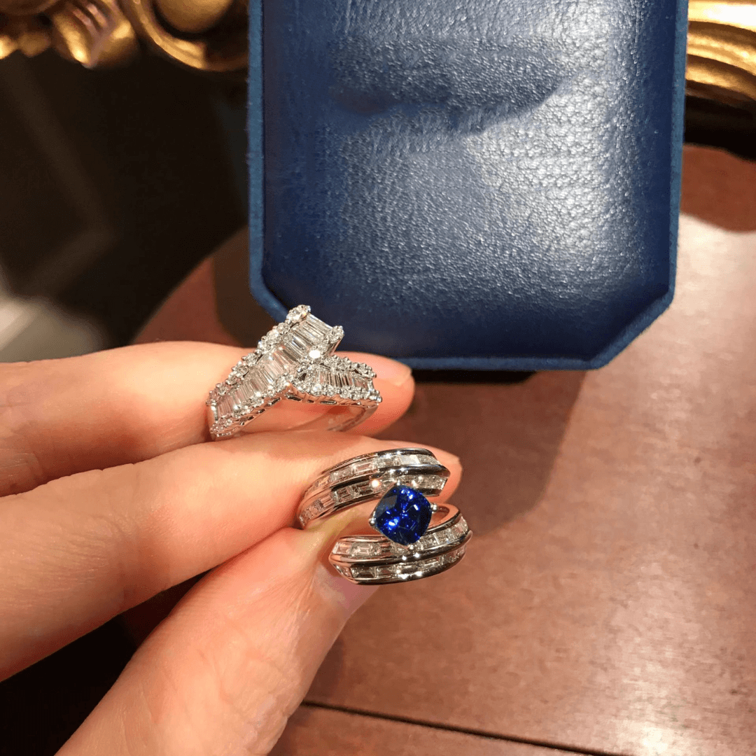 September Sapphire Elegant Birthstone Ring