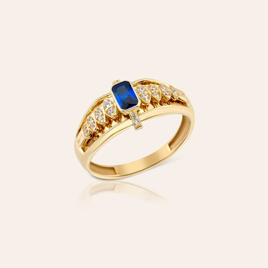 September Sapphire Birthstone Ring