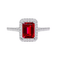 January Garnet Birthstone Ring