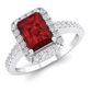 January Garnet Birthstone Ring