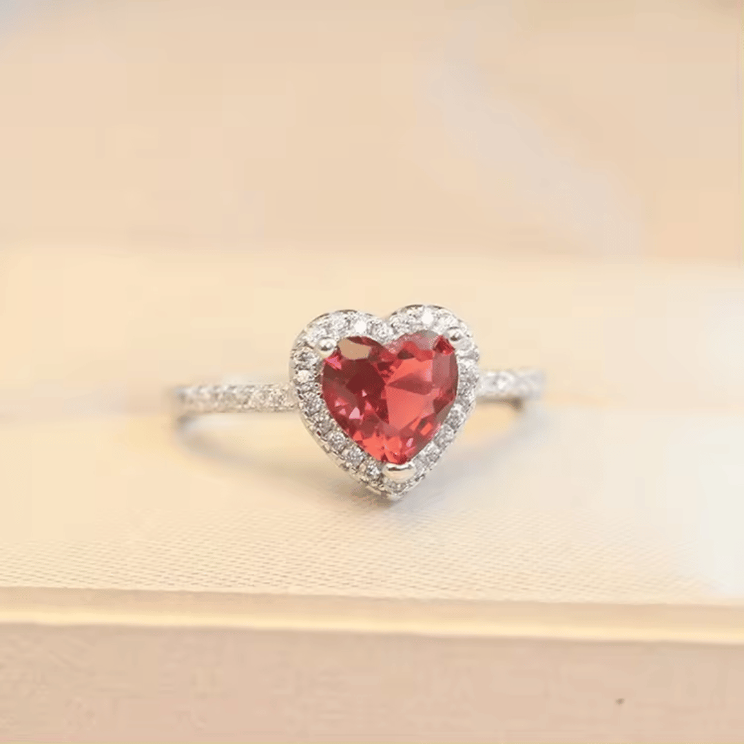 January Garnet Birthstone Ring