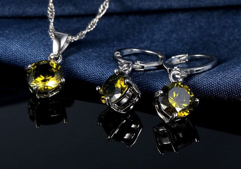 Free August Peridot Birthstone Jewelry Set