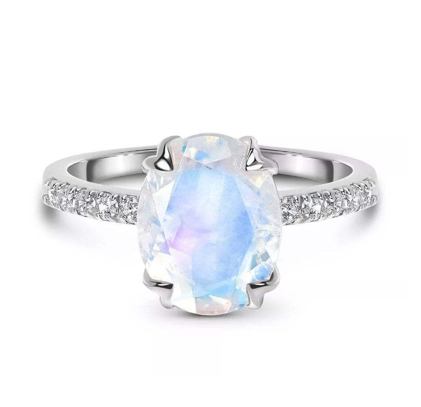 Oval Moonstone Ring