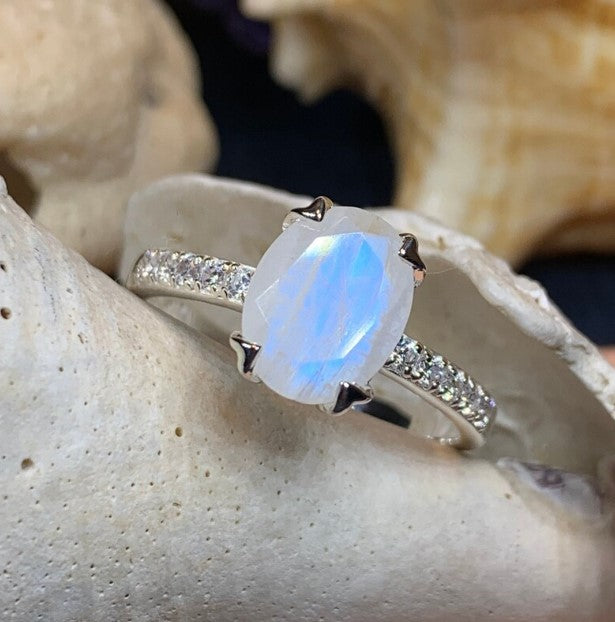 Oval Moonstone Ring