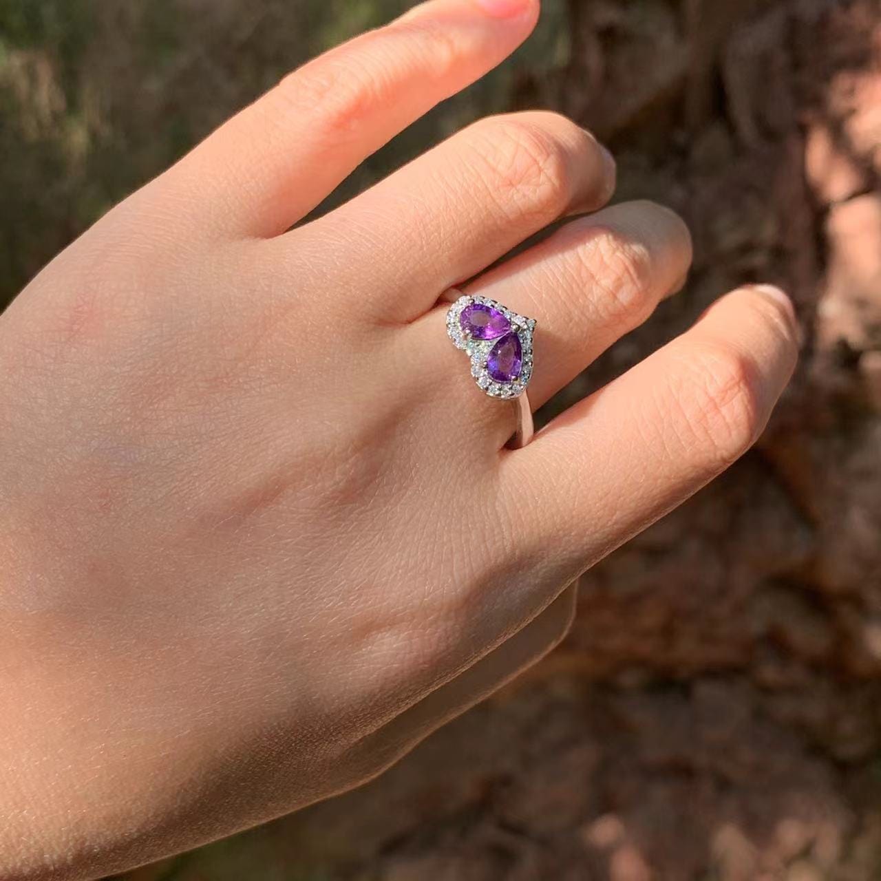 June alexandrite  birthstone ring