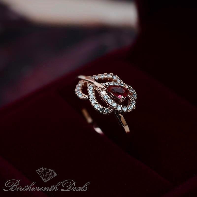 July Ruby Birthstone Ring - Birthmonth Deals