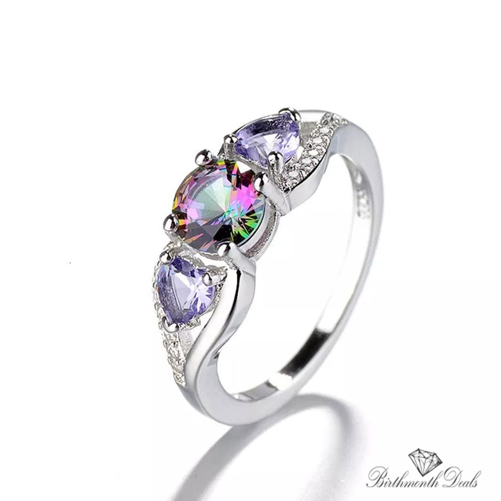 June Alexandrite Birthstone Ring - Birthmonth Deals