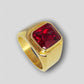 January Garnet Birthstone Ring