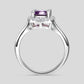 February Amethyst Birthstone Ring