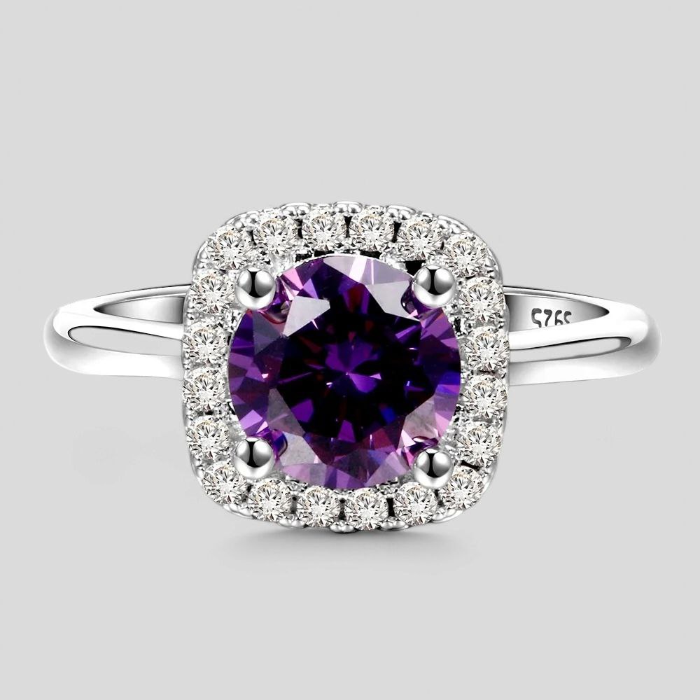 February Amethyst Birthstone Ring