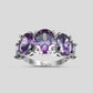 February Amethyst Birthstone Ring