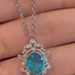 March Aquamarine Birthstone Necklace