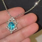 March Aquamarine Birthstone Necklace