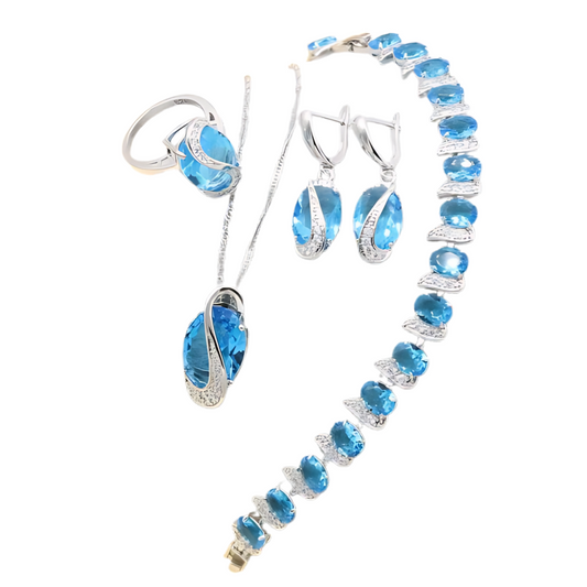 December Zircon Birthstone Jewelry Set