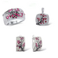 July Ruby Birthstone Jewelry Set