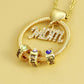 Personalized Carved MOM Pendant - Birthmonth Deals