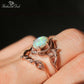 October Opal Birthstone Stacking Ring - Birthmonth Deals