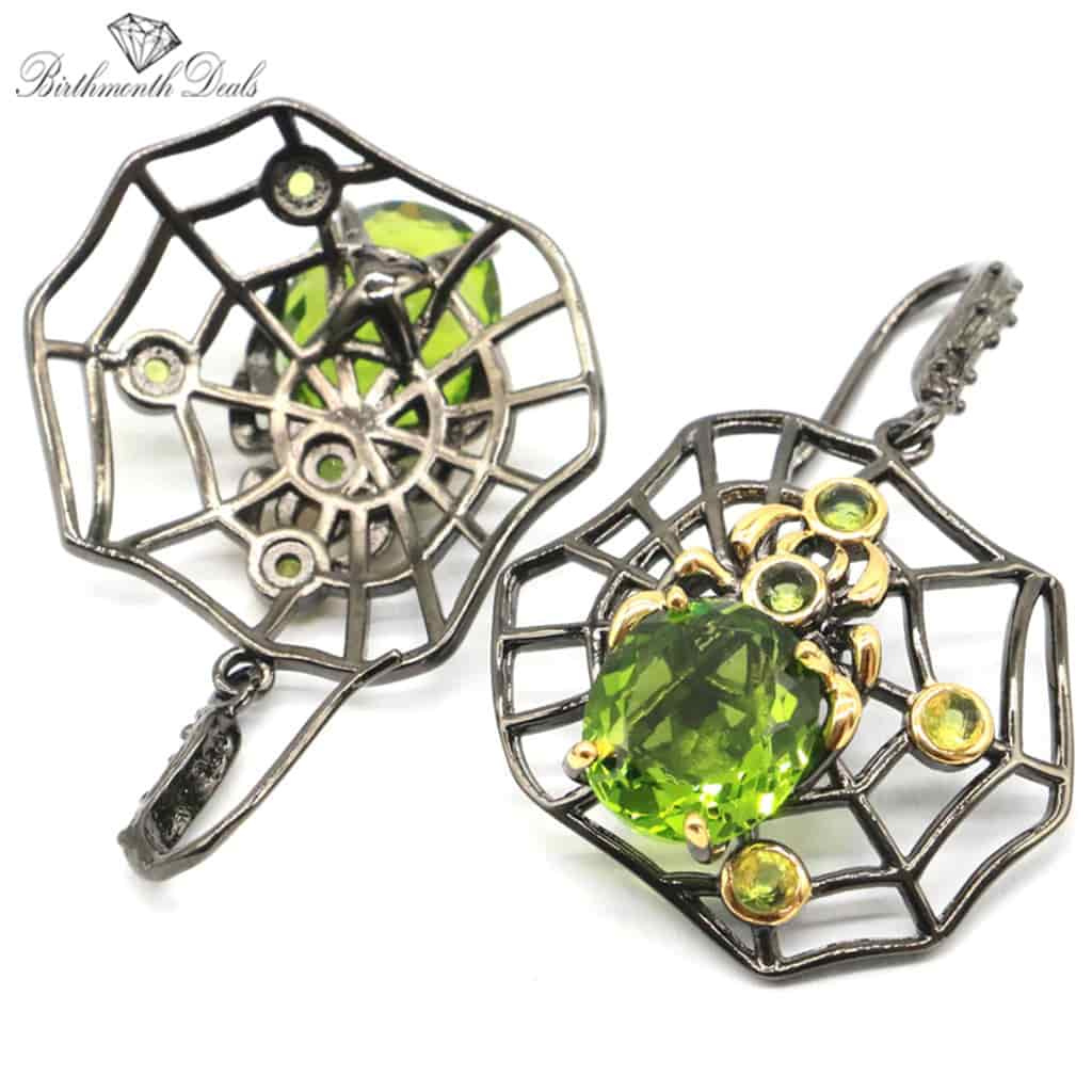 August Peridot Earrings And Pendant - Birthmonth Deals