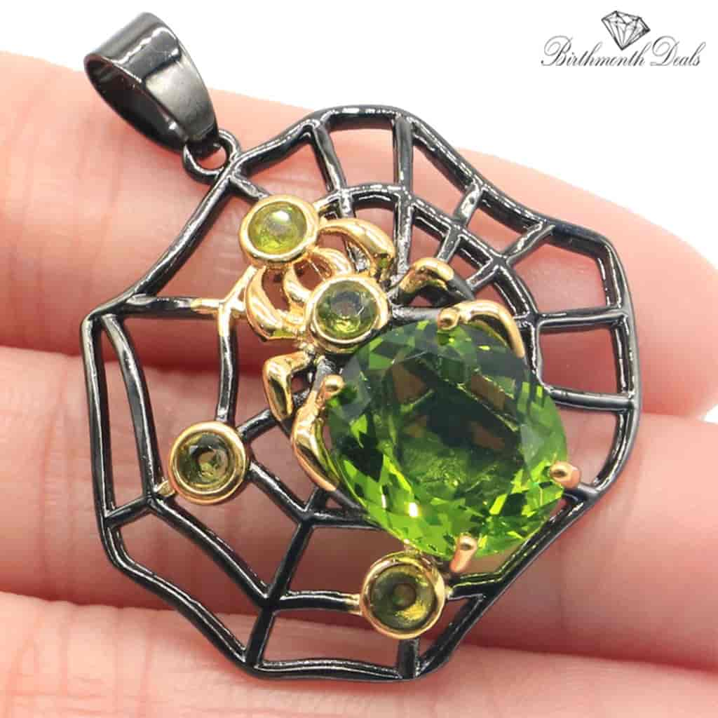 August Peridot Earrings And Pendant - Birthmonth Deals