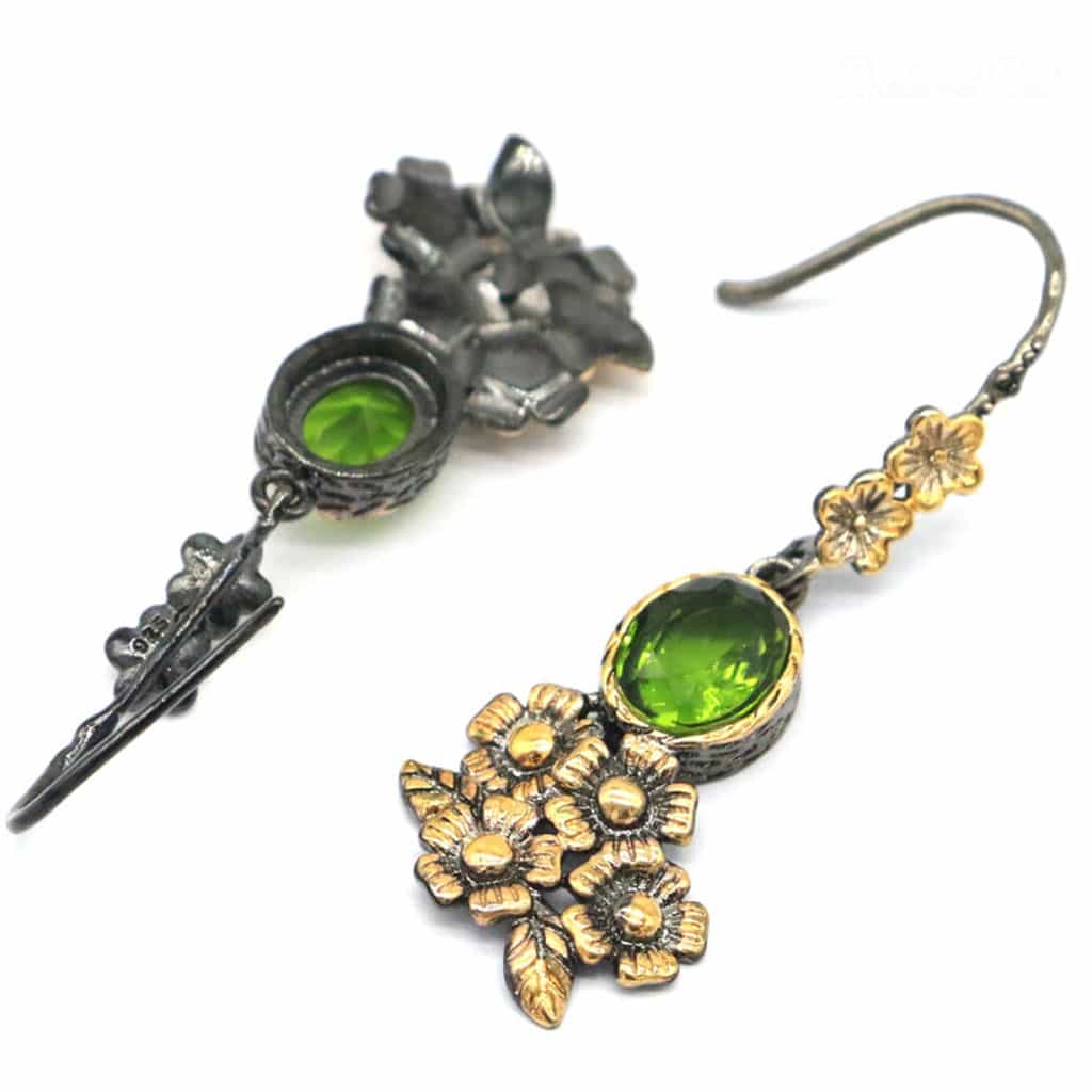 August Peridot Earrings And Pendant - Birthmonth Deals