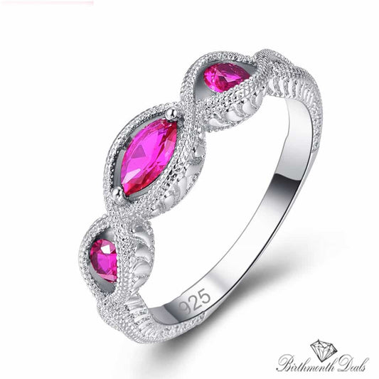 July Ruby Birthstone Ring - Birthmonth Deals