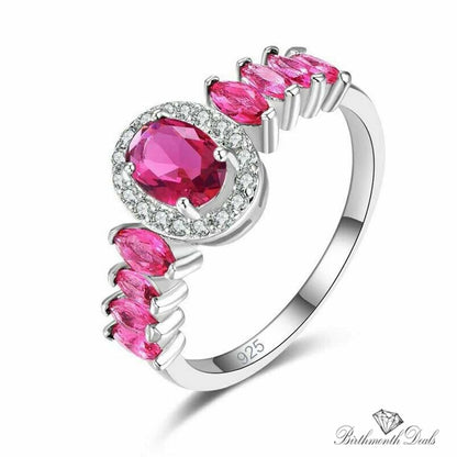 July Ruby Birthstone Ring - Birthmonth Deals