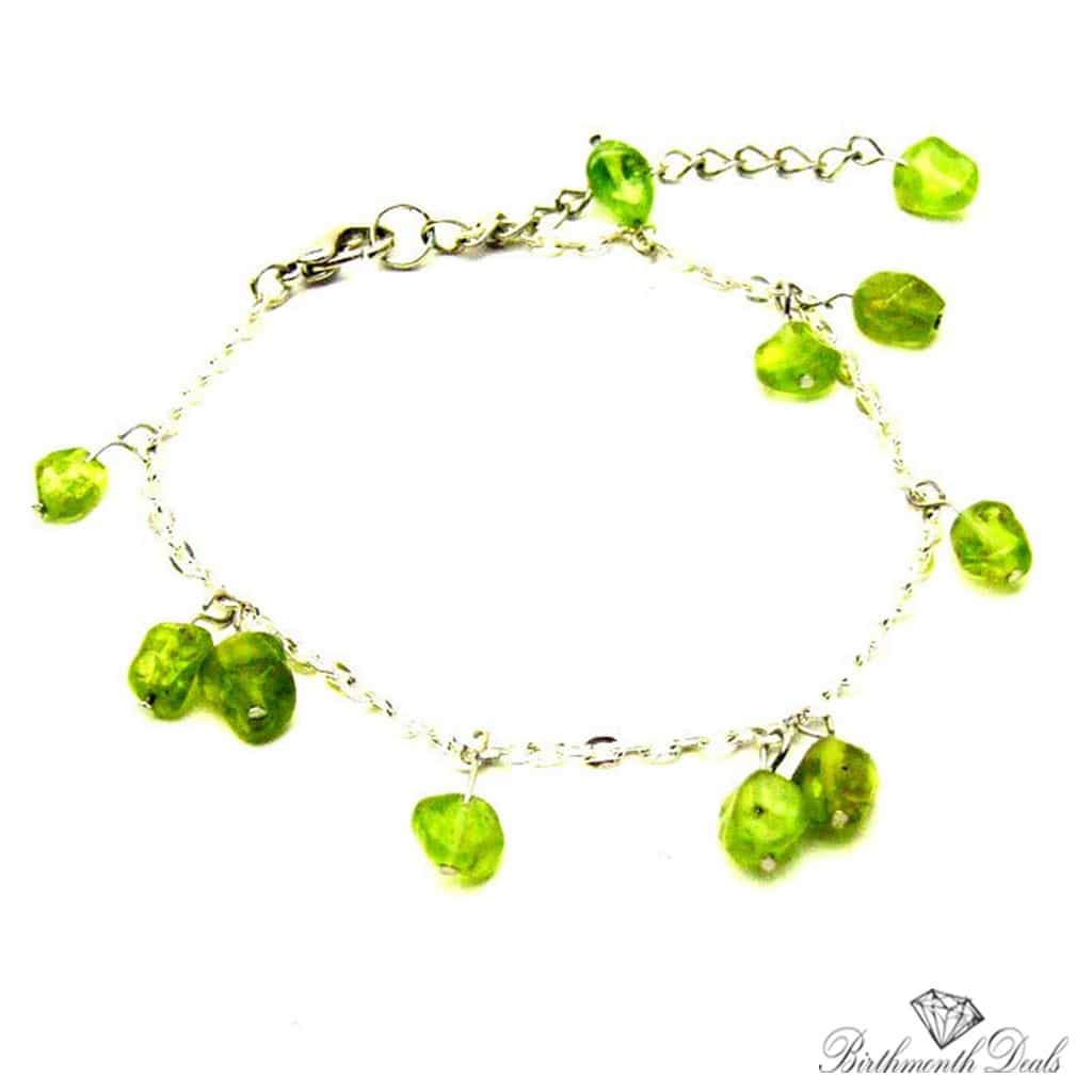 August Peridot Birthstone Bracelet - Birthmonth Deals