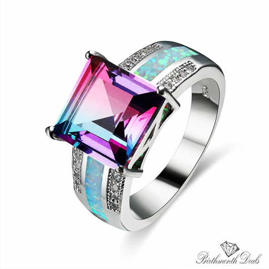 June Alexandrite Birthstone Ring - Birthmonth Deals