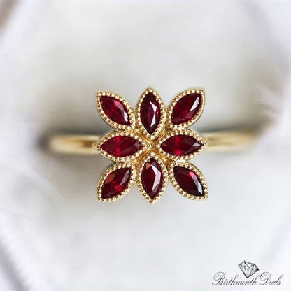 July Ruby Birthstone Ring - Birthmonth Deals