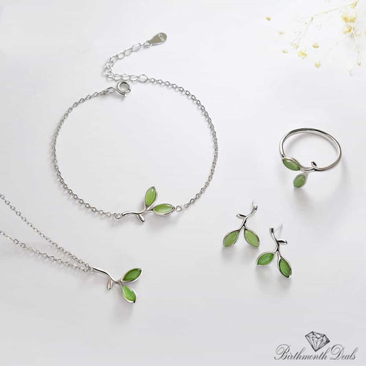 August Peridot Birthstone Jewelry Set - Birthmonth Deals