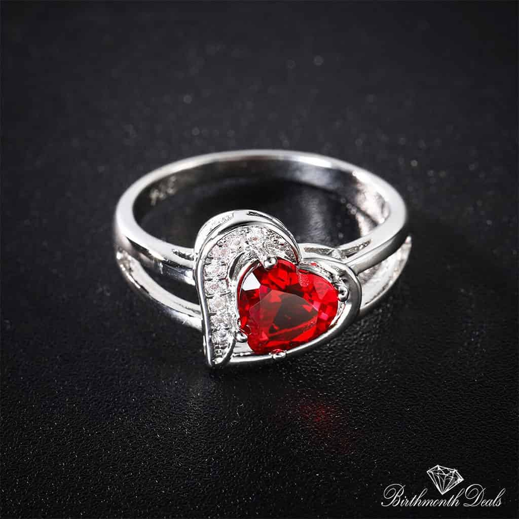 July Ruby Birthstone Ring - Birthmonth Deals