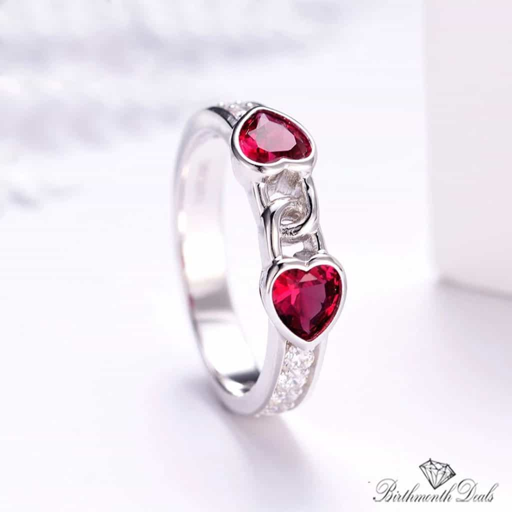 July Ruby Birthstone Ring - Birthmonth Deals