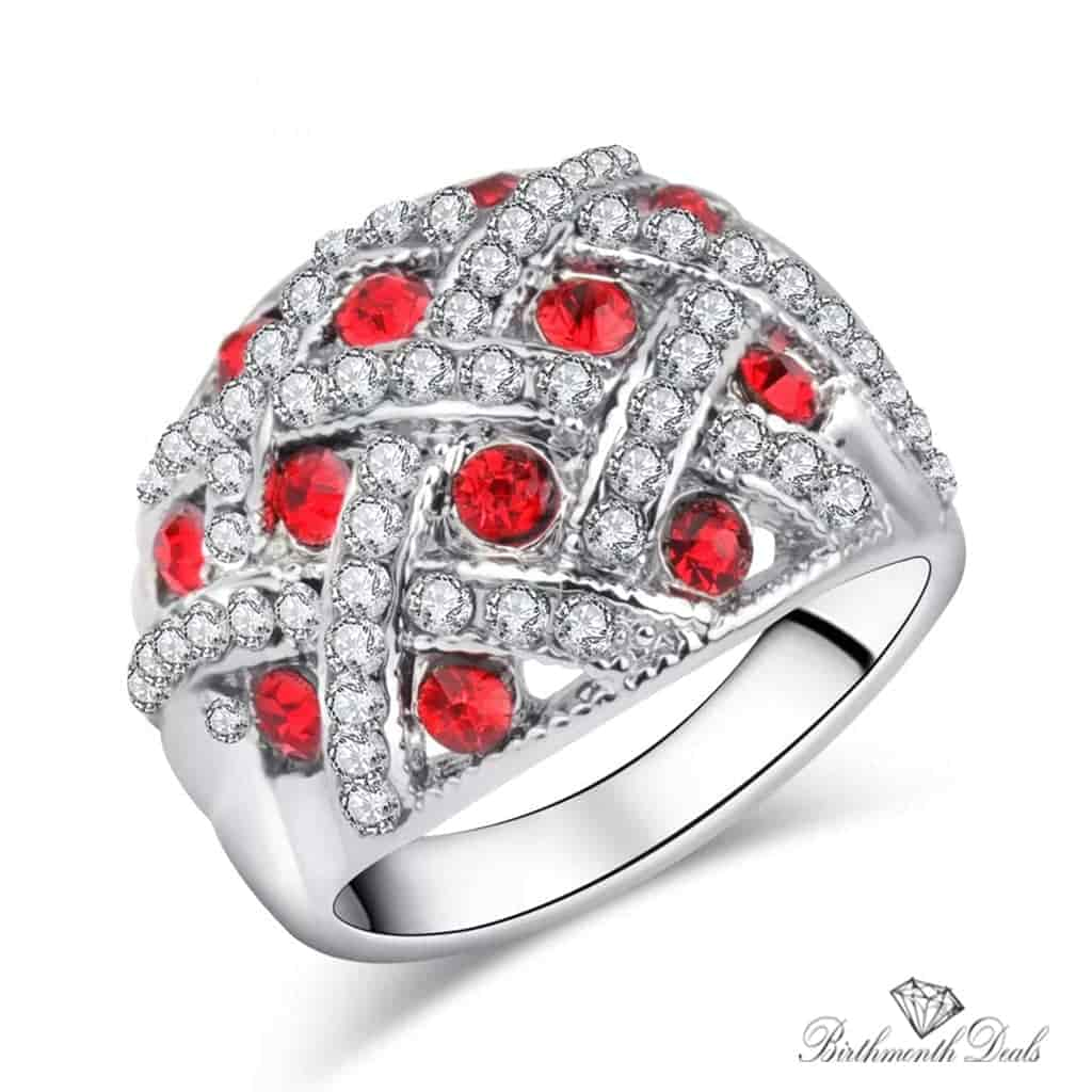 July Ruby Birthstone Ring - Birthmonth Deals