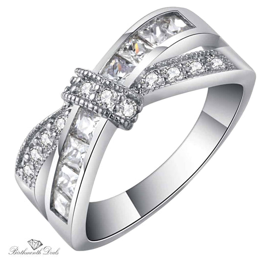 April Diamond Birthstone Ring - Birthmonth Deals