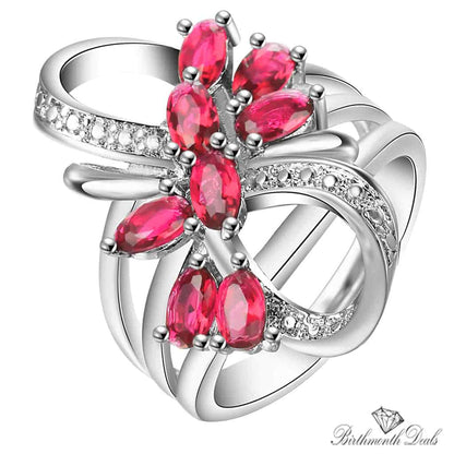 July Ruby Birthstone Ring - Birthmonth Deals