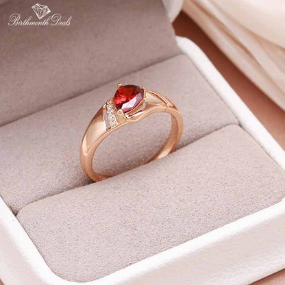 July Ruby Birthstone Ring - Birthmonth Deals