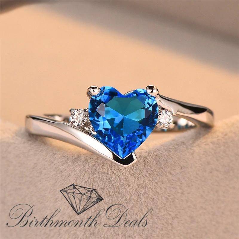 December Zircon Birthstone Ring - Birthmonth Deals