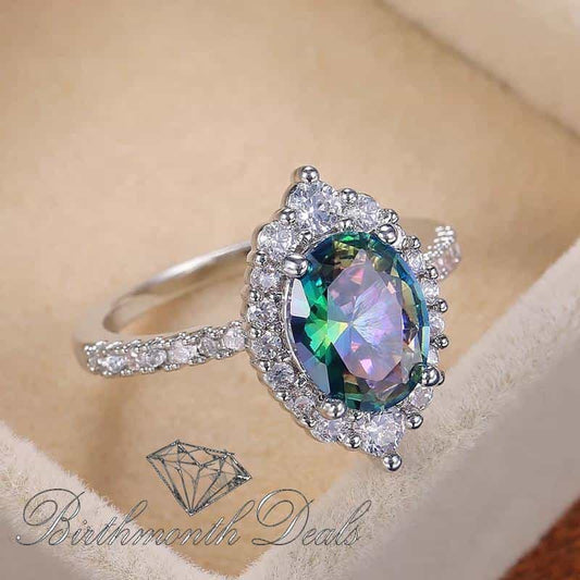 June Alexandrite Birthstone Ring - Birthmonth Deals