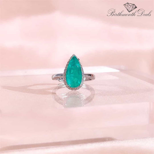 March Aquamarine Birthstone Ring - Birthmonth Deals