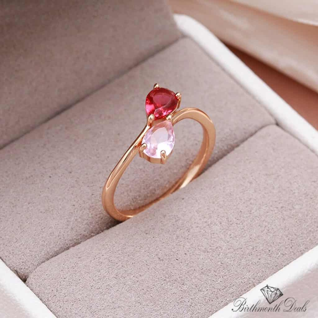 July Ruby Birthstone Ring - Birthmonth Deals