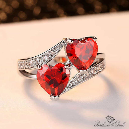 July Ruby Birthstone Ring - Birthmonth Deals