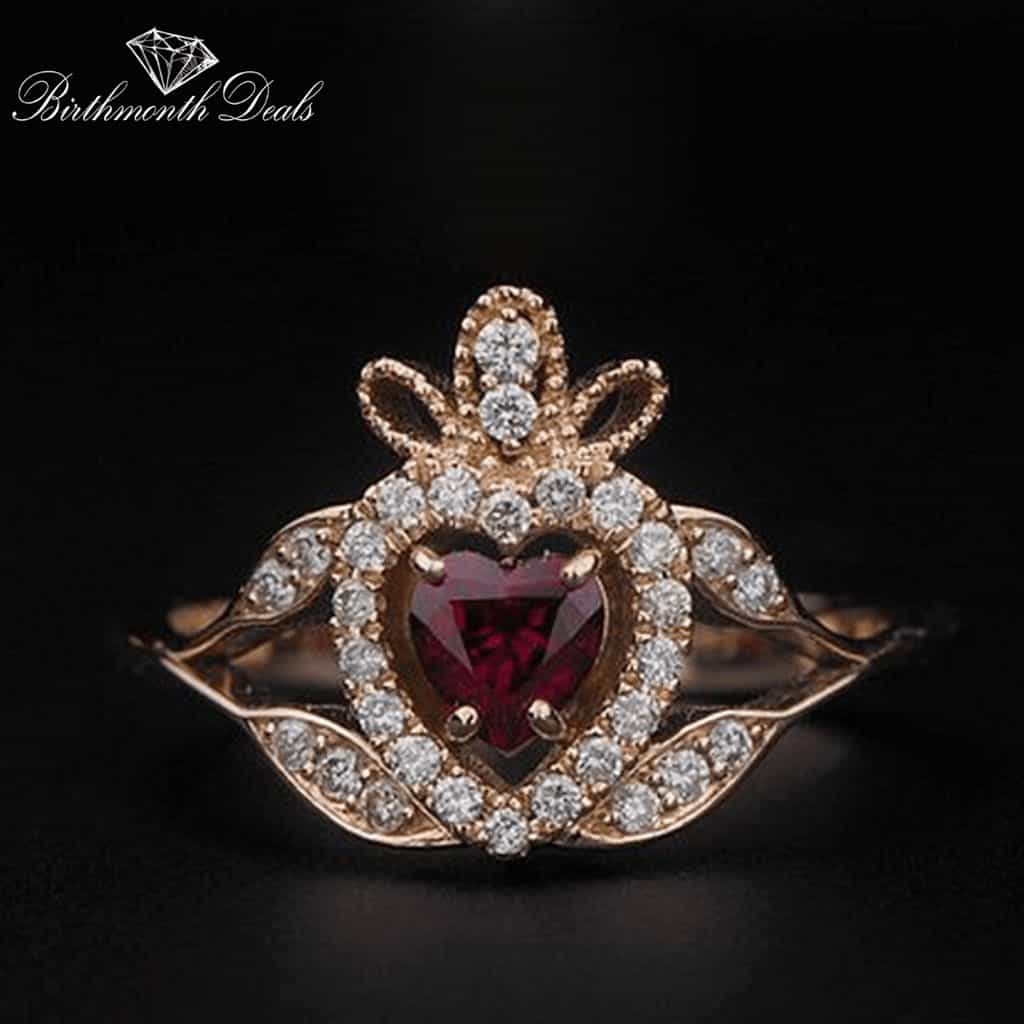 July Ruby Birthstone Ring - Birthmonth Deals