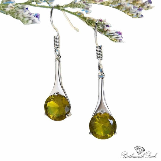 August Peridot Earrings - Birthmonth Deals