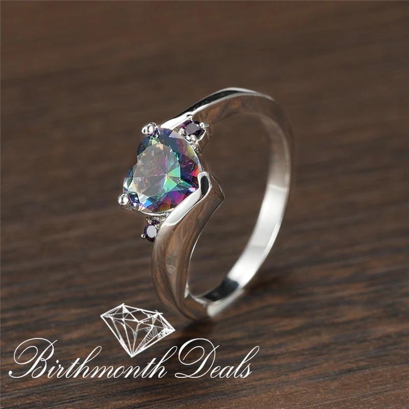 June Alexandrite Birthstone Ring - Birthmonth Deals