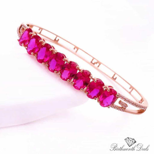 July Ruby Birthstone Bracelet - Birthmonth Deals