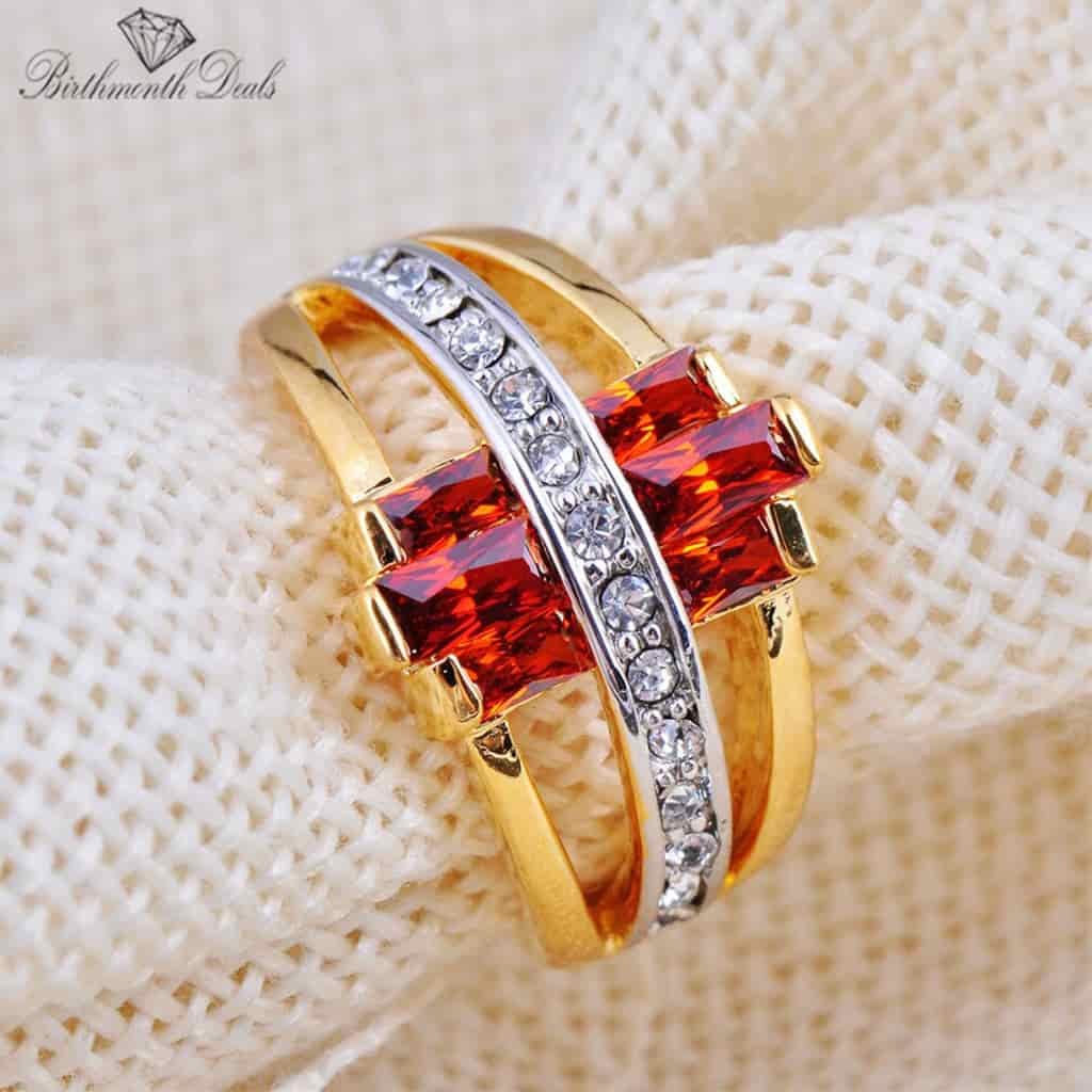 July Ruby Birthstone Ring - Birthmonth Deals