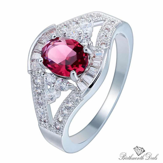 July Ruby Birthstone Ring - Birthmonth Deals